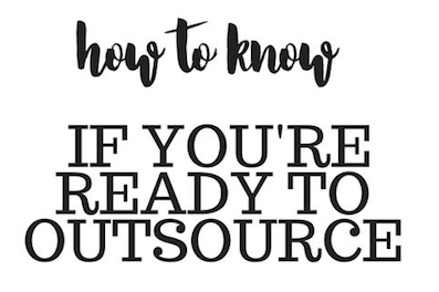 a question asking if you are ready to outsource your marketing